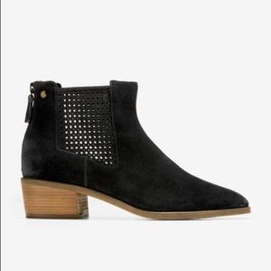 COLE HAAN Val Bootie In Black Suede